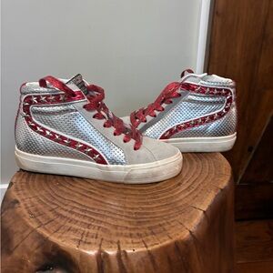 Women’s Vintage Havana High top BAILEY HIGH - RED SILVER MULTI Size 7.5 EUC